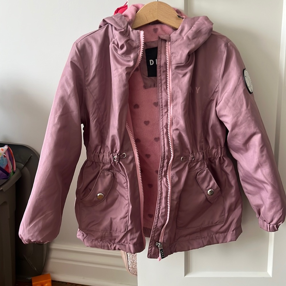 DKNY Pink and Mauve Jacket for Spring | Size 5/6